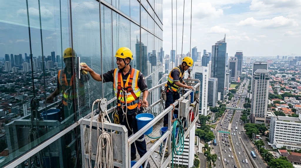 Wajah Bisnis Ibukota: Reputasi Gedung Pencakar Langit Berada di Tangan Jasa Pembersihan Fasade Profesional